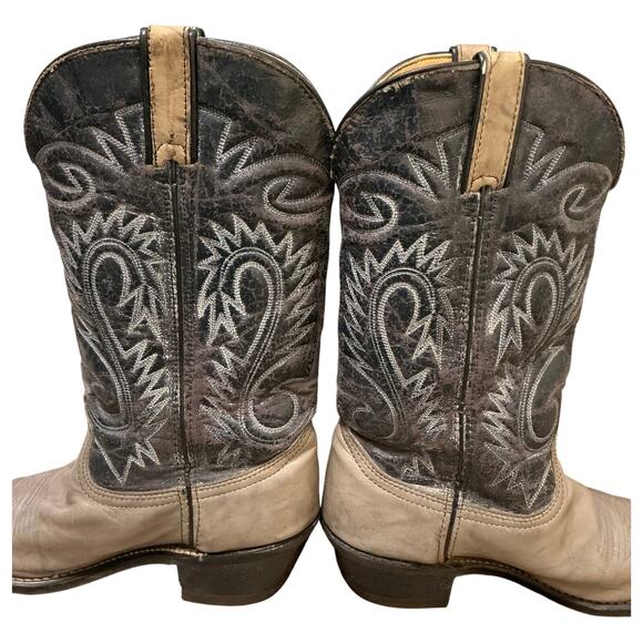 Durango Western Boots M/W Size 7/9 Gray & Dark Blue Faux Leather main image 7